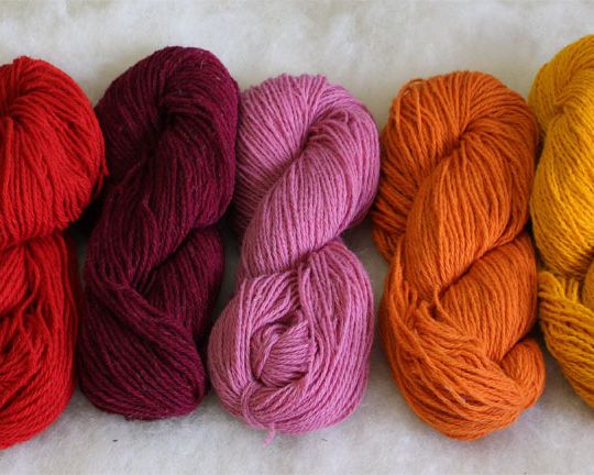 weinrot – hellrot – mittelrot – rosa – orange - dunkelgelb - mittelgelb